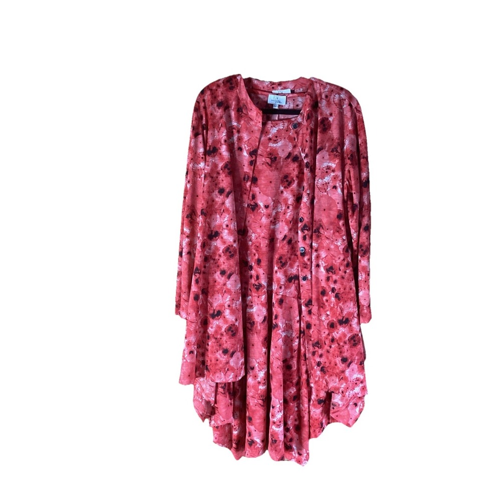 EDW Everyday Wear by Spirithouse two piece set tank dress and Tunic Jacket L